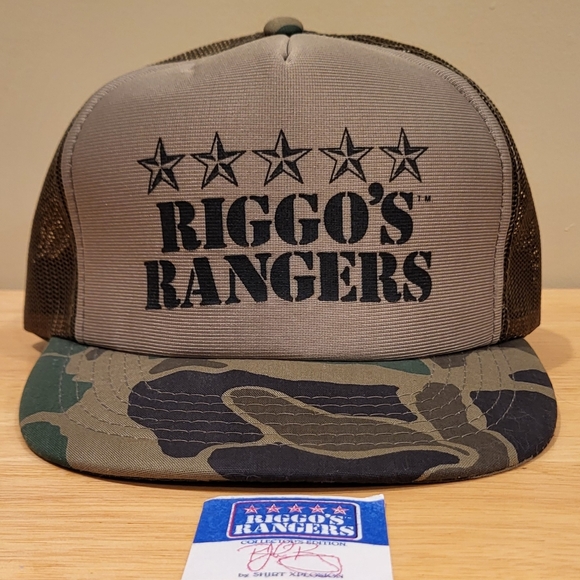 John Riggins Riggo's Rangers Collector's Edition Vintage Original Camo Hat Cap - Picture 3 of 16